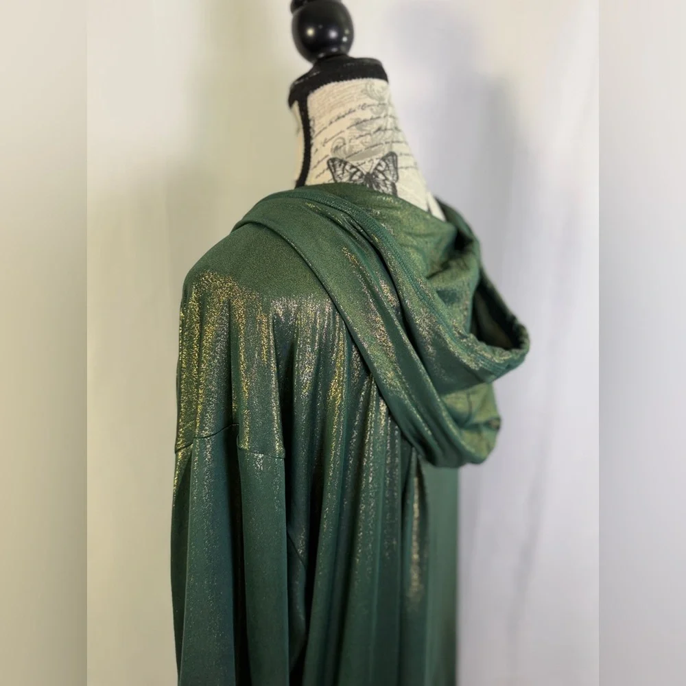 Livi by Lane Bryant Shimmering Green Gold Hoodie ECO Friendly- Plus Size 22/24 - Picture 7 of 15